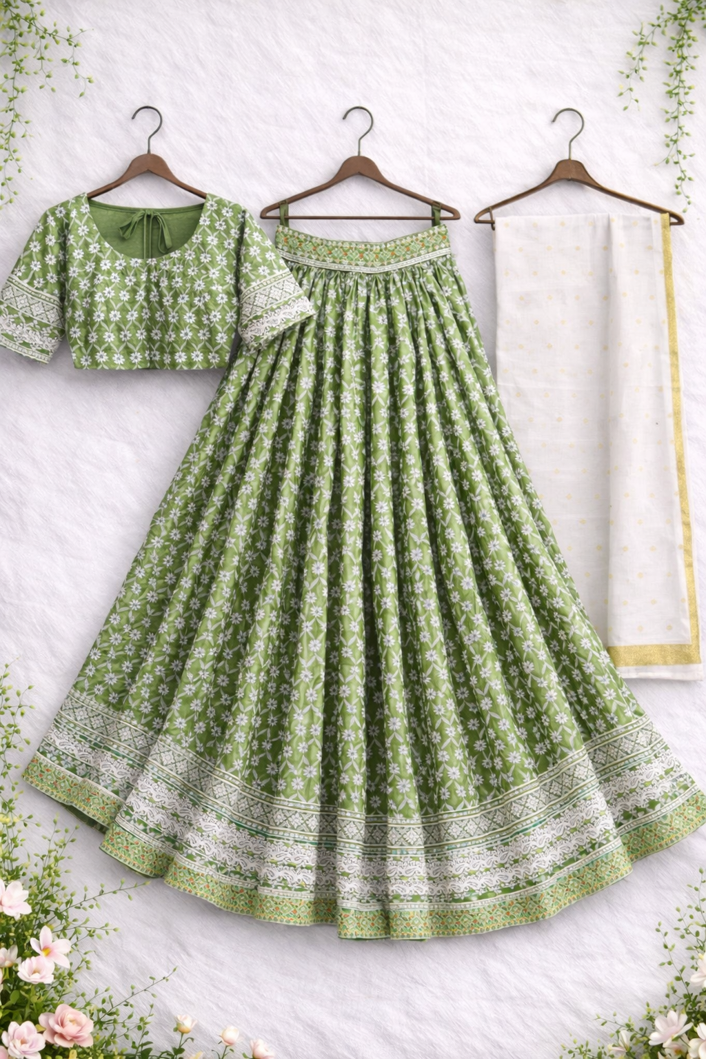 Vrindavan Kunj Shringar Premium Gopi Dress Set