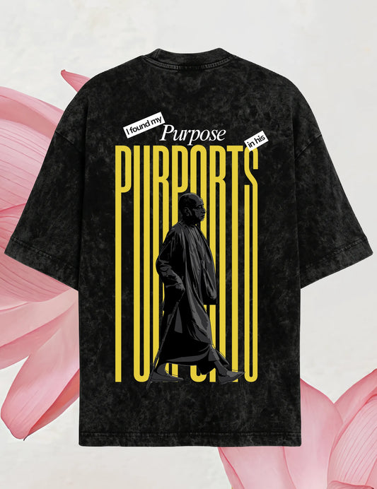 Purpose- Spritual Tshirt Oversized (acid wash)