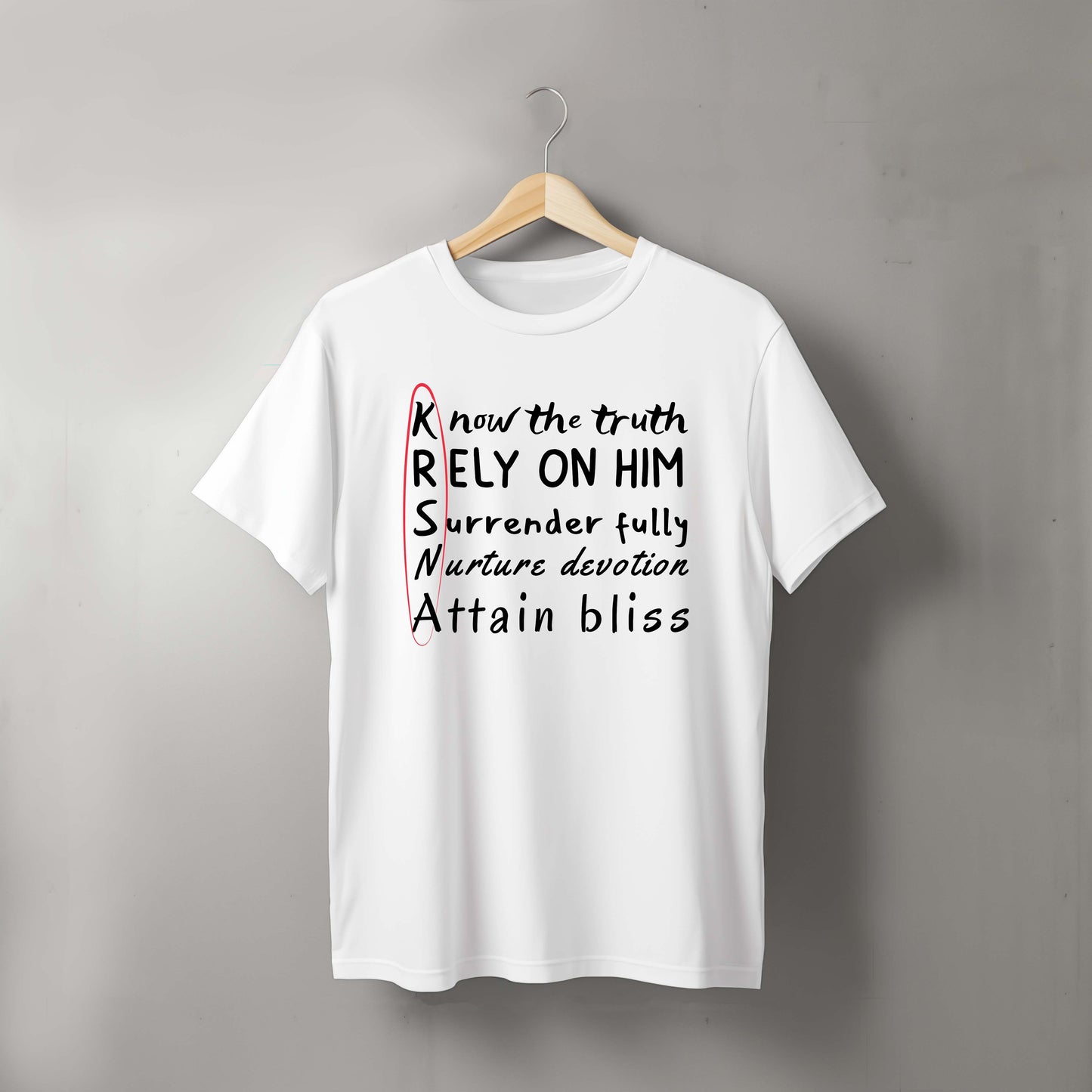 Rely on Krsna Tshirt